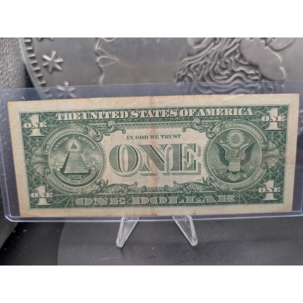 1957B $1 Silver Certificate • Blue Seal • T71345702A • Clean Circulated